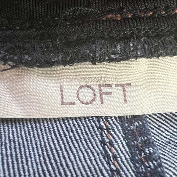 LOFT‎ Maternity Jeans Skinny Dark Wash Stretch Full Panel Size 4M Stretch - Picture 3 of 7